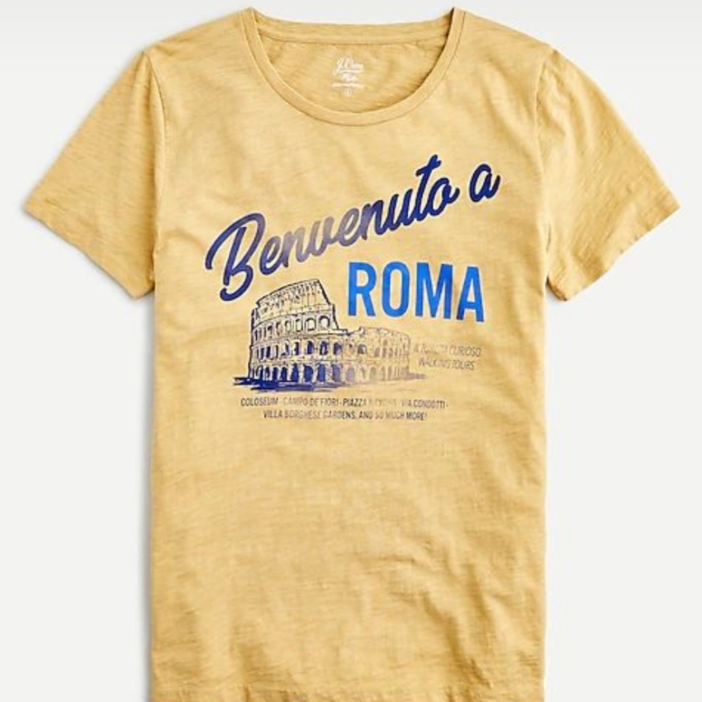 J. Crew Benvenuto a Roma T-shirt 2X